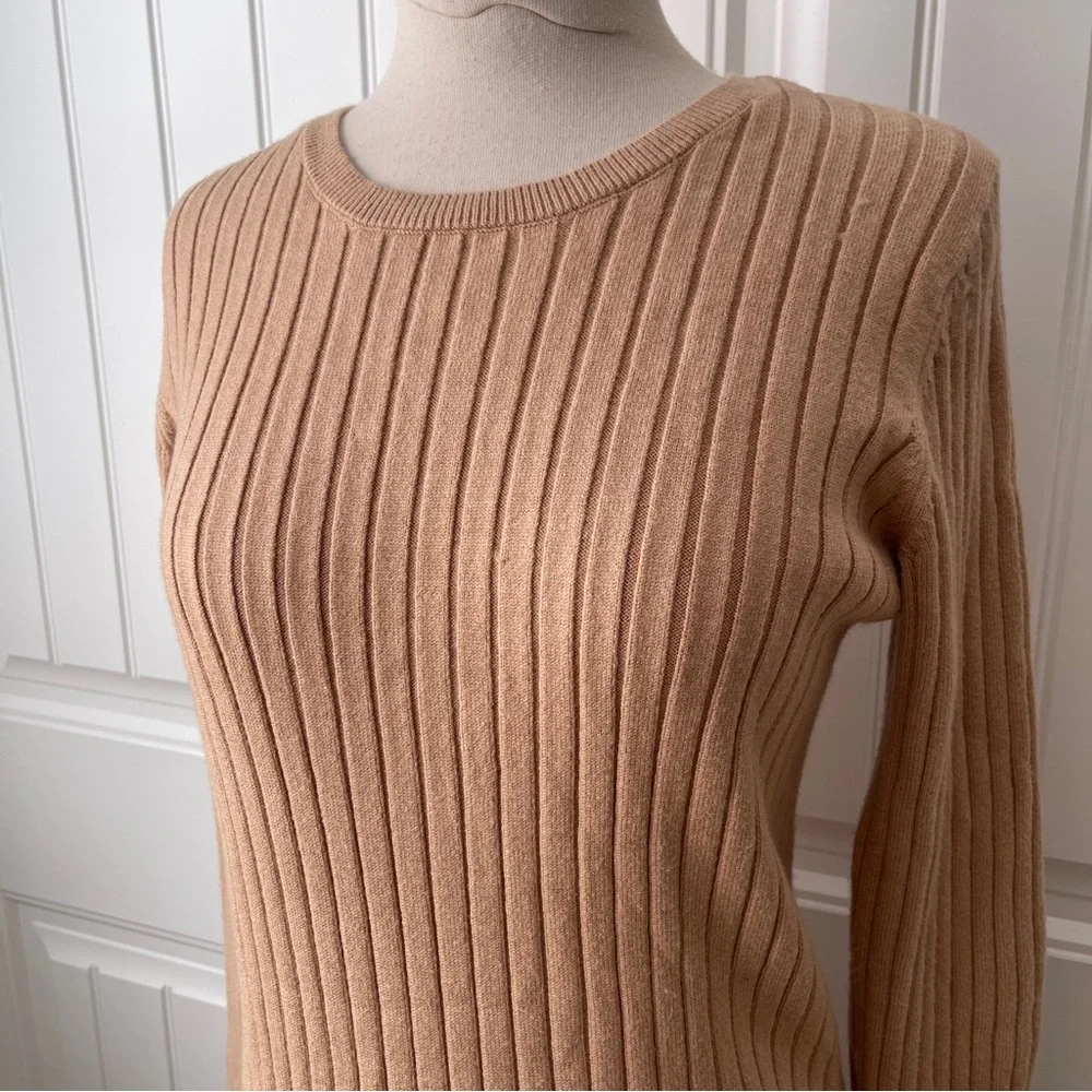 WAYF BFF Dede x Emily Hollie Long Sleeve Sweater Dress Camel - Picture 4 of 9